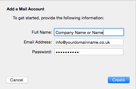 Mac Email Set Up Add Account